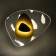 Bra "August" LED 5W gold-black 20x26x4.5cm