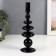 Glass Glass for 1 candle "Morbian" black 27x8.5x8.5 cm