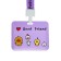 Badge horizontal external size 10 x 7.8 cm, internal size 5.2 x 8.2 cm, tape 42 cm, with a drawing "Ducks"
