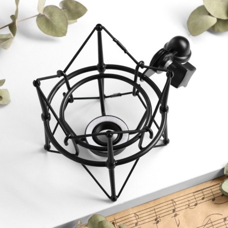 Holder for the microphone Music Life Pro, Spider, Metal, Black, D microphone 2 cm-2
