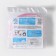A bag for washing linen with a dilapid disc, 15 × 15 cm, small mesh, white color