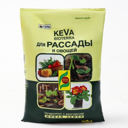 Keva Bioterra soil for seedlings and vegetables, 20 liters