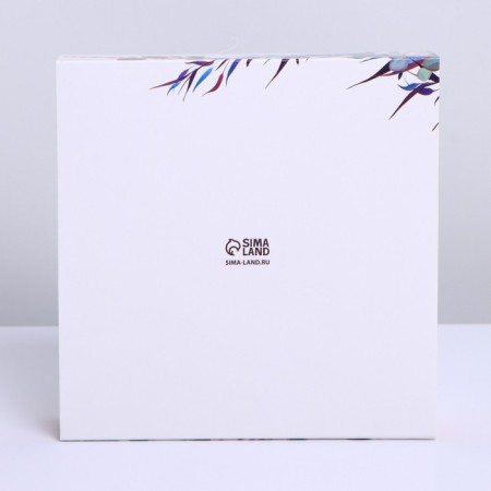 Box for sweets, confectionery packaging, 16 cells, with love, 17.7 x 17.7 x 3.8 cm-2