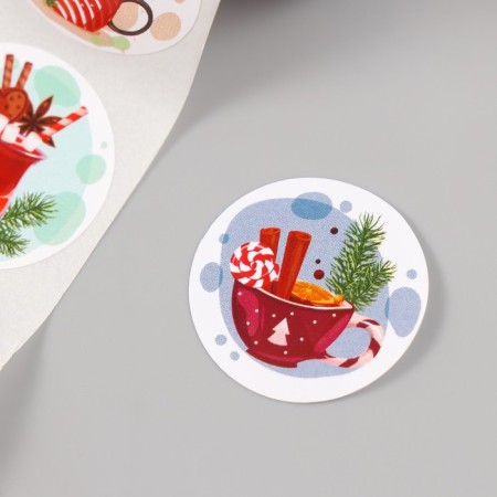New Year Stick Paper "Farm of New Year" d = 2.5 cm 252 pcs in roll-6