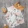 Apron Ethel "Peonies" 60x70 cm, 100% HL, sarzha 190 g/m2
