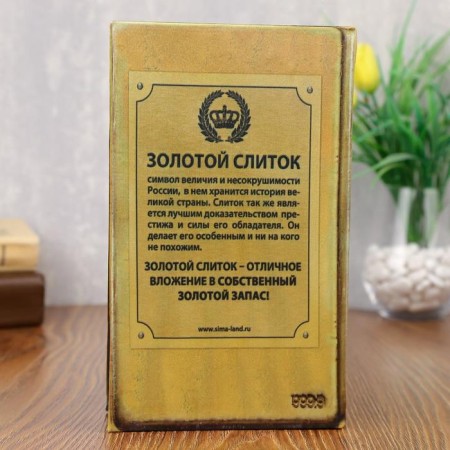 Safe wood Book Goldovale Fund of Russia 21*13*5 cm-4