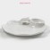 Ceramic share "Butterfly", d = 25 cm, white color