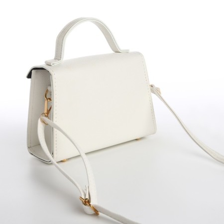 Bag Women's Messoriner, white color 19*13*7 cm-9