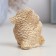 Figure "Owl with heart" ivory, 6x6x5cm
