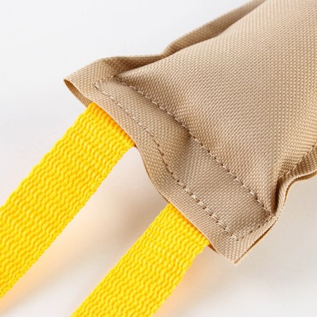 A toy-mitant with 2 handles, canvas, 28 x 8 cm-3