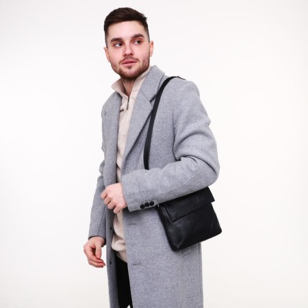 Male bag, black color-5