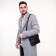 Male bag, black color