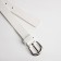 BEARD BELIENT, width 2.3 cm, metal buckle, white color