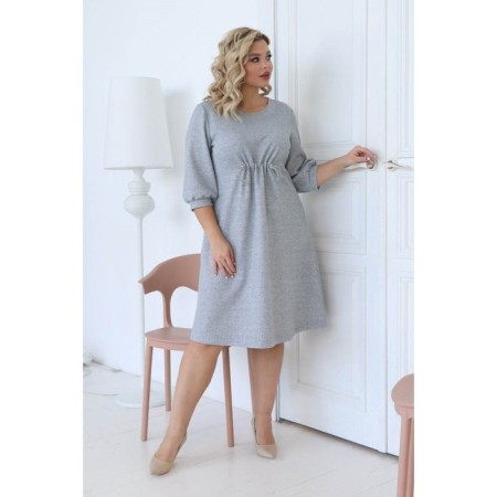 Women's dress, size 56, gray color-6