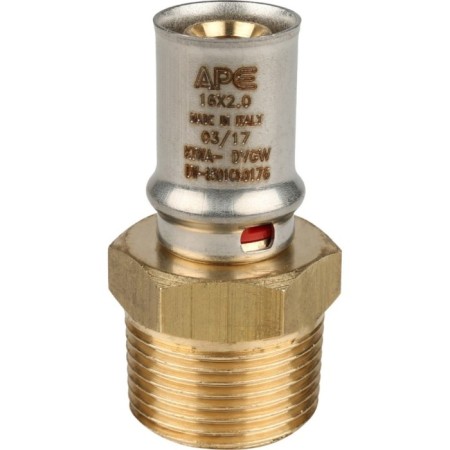 Stout SFP-0001-003416, 3/4 "x 16 mm, external threads, brass-1