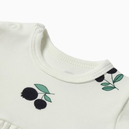 Bloom Baby Dress Blueberries with DL. Sleeve, p. 86 cm, milk-1