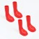Rubber boots for dogs, high, size M (5 x 3, 9 x 8 cm), red