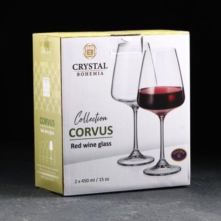 A set of glasses for red wine Corvus, 450 ml, 2 pcs-2