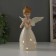 Souvenir Ceramics Light "Girl Angel with folded hands" from batteries 9.5x9.5x16.5 cm