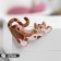 Brooch "Cat" Lisice, Colored in Gold