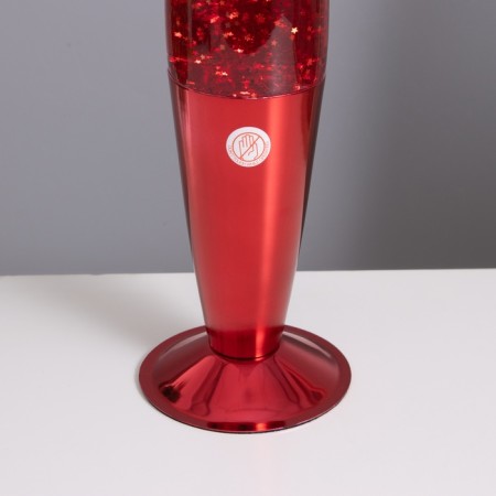 Lava-lamp "Rocket" 1x30W E14-R39 (sparkles) red 11x11x41cm-3