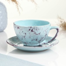 Чайная пара "Элегант" 0,25л / 11х6,5см + блюдце 15см, романтика