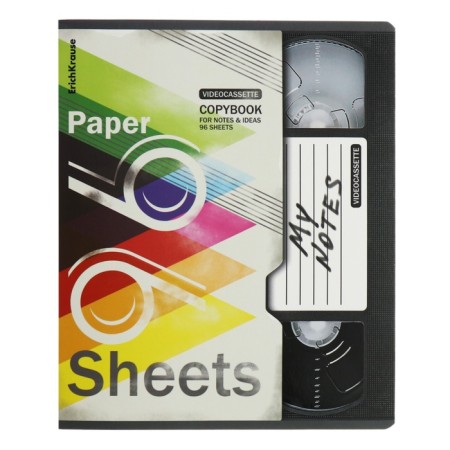 Notebook 96 sheets in the Erichkrause VHS cage, matte, lamination, 5V, mix-4