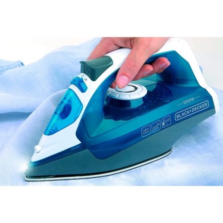 Iron Black+Decker bxir2200e, stainless steel soles, 2200 watts, 30 g/min, 280 ml, blue-2