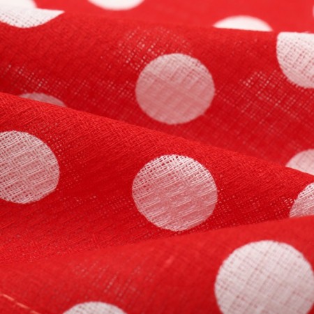 Towel 35x60cm peas, red, waffle, 120 g/m, HL100%-2