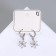 Earrings with Rhinestes "Big Diamond" Flower, Mix color