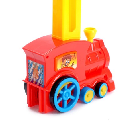 Domino steam locomotive, works on batteries, lighting effects, mix-5