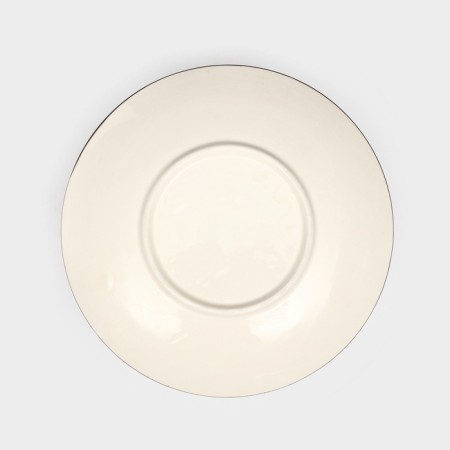 Ceramic plate "ALLADIN", 25 cm, gray, 1 variety, Iran-3