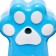 Mechanical sharpener with container, blue foot