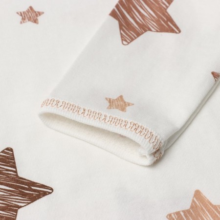 Body Bloom Baby Stars with DL. Sleeve, p. 62 cm, milk-2