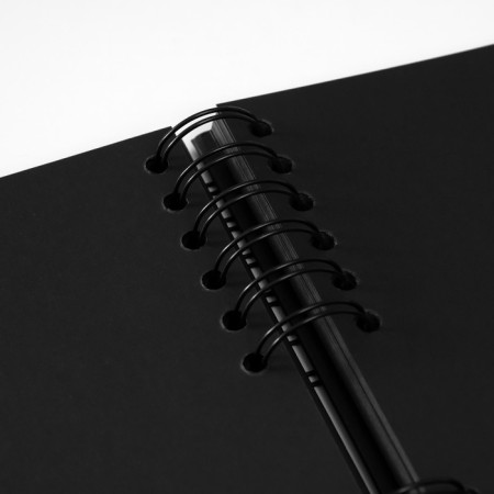 Photo album Brauberg Black, size 21x30 cm, 40 black sheets-6