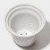 Glass mug for brewing with ceramic sieve "Tenderness", 300 ml, white color