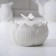 Ceramic "flower" sugar tower, white color