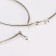 Earrings of the Ring "Classic" d = 10 cm, color silver