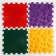 Modular massage rug "Forest", 8 modules, 4 species, color mix