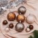 Set of balls plastic D-6 and 2.5 cm, 21 pcs “Vacations” Tender assorted, tinsel 1 m, mix