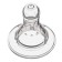 Set of silicone nipple, 2pcs, Cl, Ø35mm +0 months, slow stream