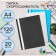 A set of A4, 120MKM, Calligrata, 20 pieces, transparent top, mix