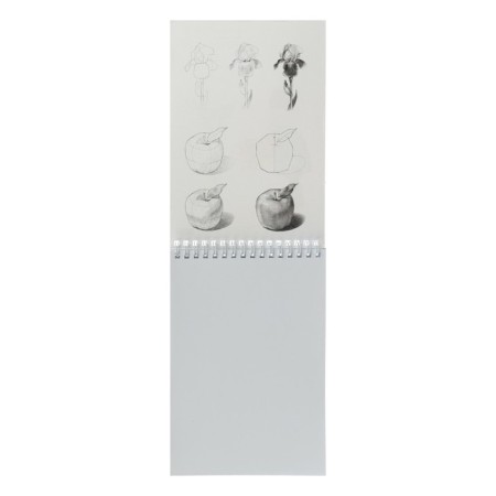 Block-wrapper, A5, 32 sheets on the crest, Beautiful, cover coated cardboard, hard substrate, block 160 g/m², with step-by-step sketches-2