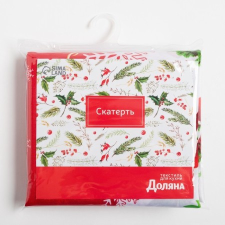 The tablecloth of the New Year's share "Cozy holiday" 110*145 cm, 100% p/e-7