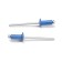 Rolls of the tundra krep, exhaust, aluminum-old, 4x10 mm, blue, 50 pcs