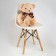 Soft toy "Bear", curly, 55 cm, beige color