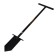 Landing shovel, l = 104 cm, metal stalk, with a handle