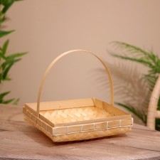 Wicker basket, from bamboo 25x25x25 cm
