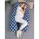 Pregnant pillow U-shaped "Gray Star", size 340x35 cm