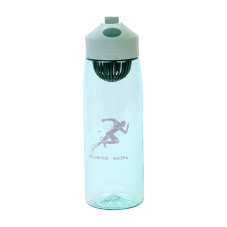 Water bottle, 550 ml, "movement - life", green
